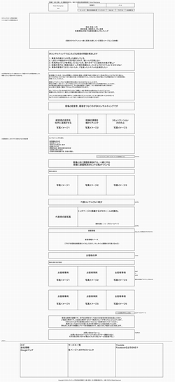 弊社で制作するワイヤーフレームの一例