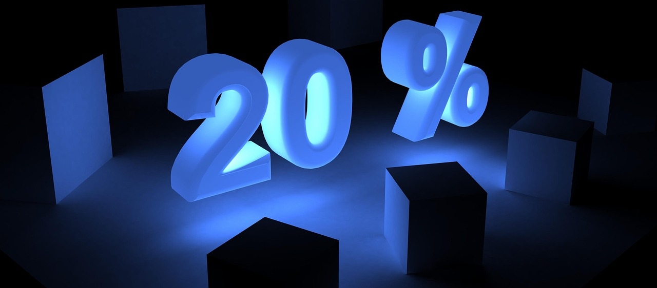 20％